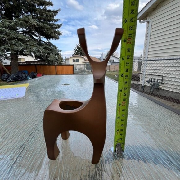 PartyLite Elegant Reindeer Tea Light Candle Holder Set of 2 - Picture 8 of 15